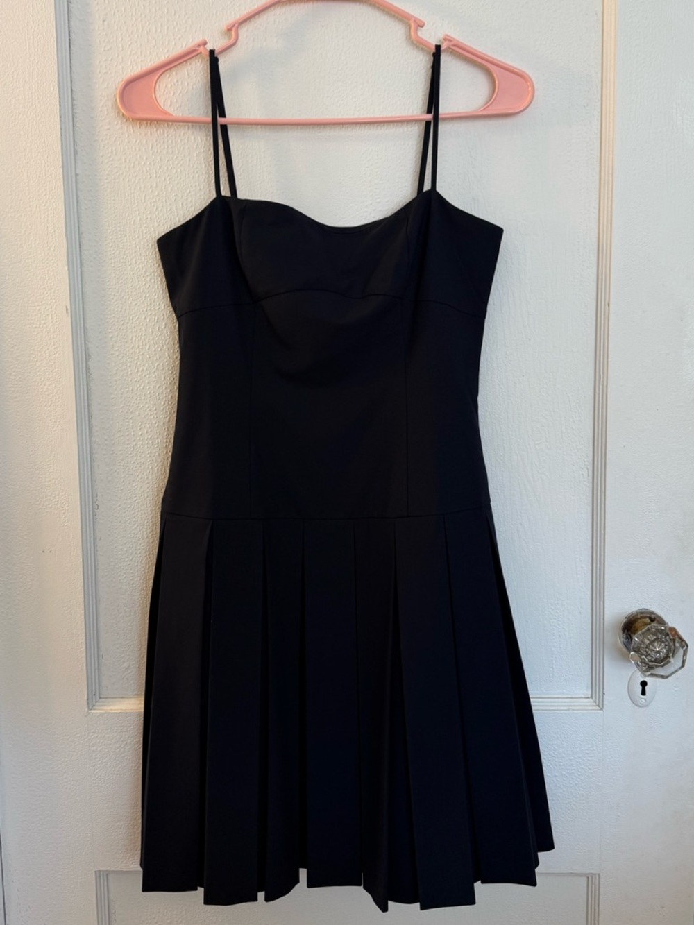 aritzia sunday best shetland dress in admiral navy blue - Picture 3 of 8
